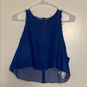 Jean Crop Top